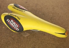 Vintage NOS NEW Selle San Marco Racing yellow Titanium bicycle saddle