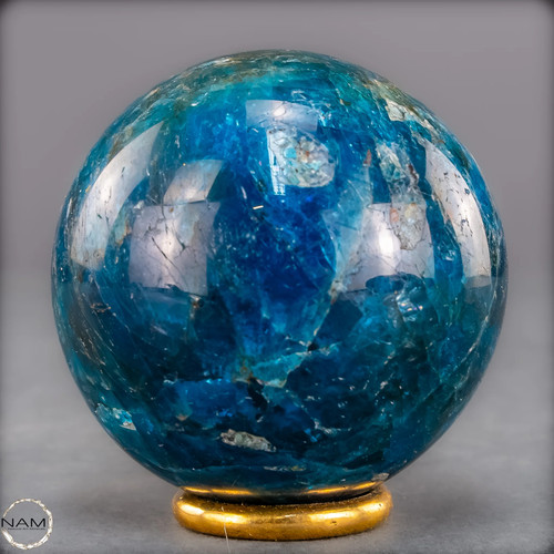 Natürliche Blaue Apatit-Kristall Kugel – 277,64g Natürliche Blaue Apatit-Kristall Kugel – 277,64g