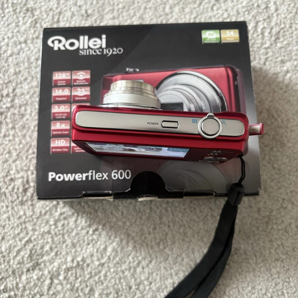 Rollei Powerflex 600 16,0 MP Digitalkamera - Rot - Bild 4 von 4