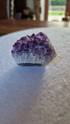 Premium Amethyst Quarz lila Druzy Side Point 11 Kristall Turm 85g