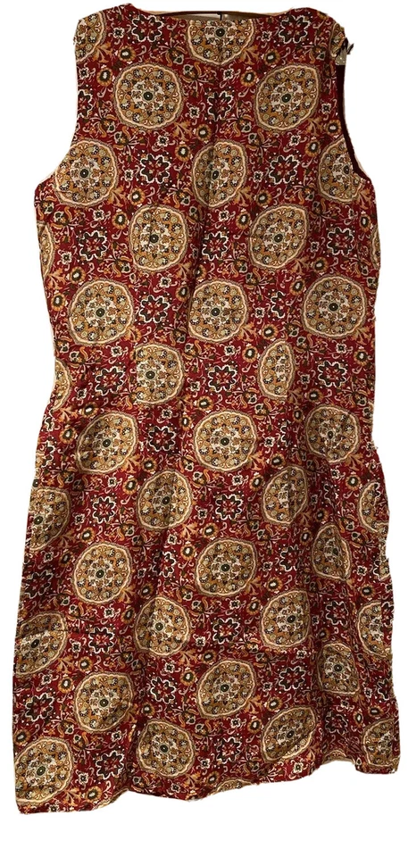 Etiquetas de vestido MERONA 100 % SEDA ROJA Foto 2 de 4