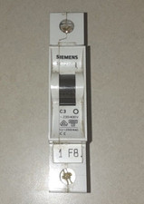 Siemens 5 SX21 C3 Circuit Breaker 230/400V 3A Previously Owned