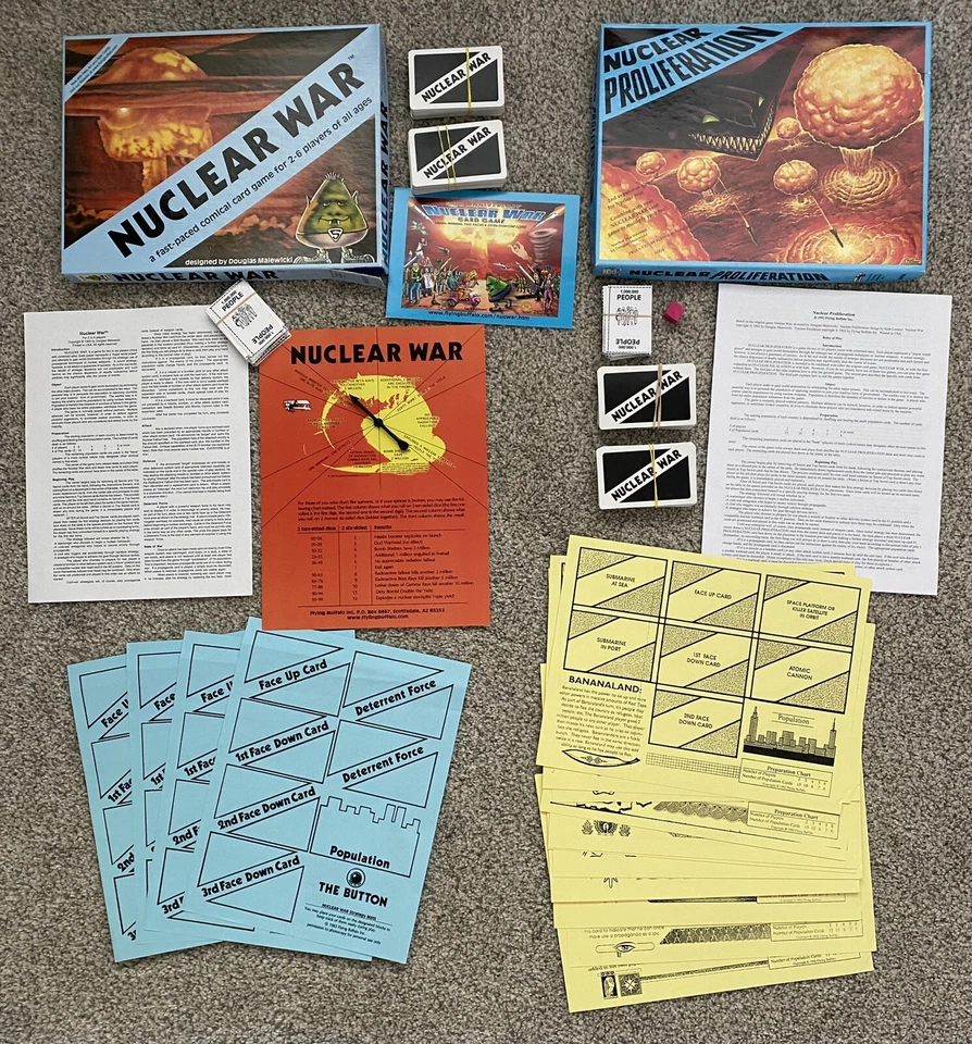 Nuclear War Malewicki 6001& Proliferation 6004Card Games Flying Buffalo Complete - Image 3 of 4