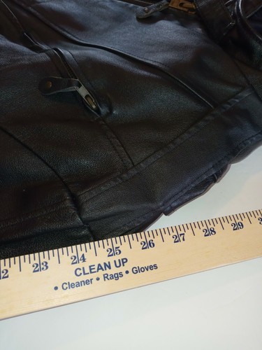 USA Bikers Dream Apparel Black Leather Riding Jacket Biker Motorcycle Heavy Duty - Bild 7 von 7