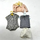 Vintage 60s Barbie Clothes Mattel Doll Outfit Lot of 4 Blouse Jacket Shorts Top