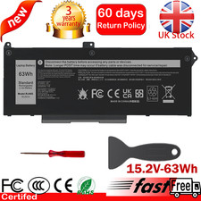 Image of FOR DELL LATITUDE 5420 5520 BATTERY 4-CELL 63WH 15.2V RJ40G M033W 75X16