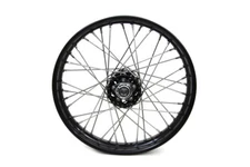 18" X 2.15" Replica Front or Rear Spoke Wheel BLK for WL UL EL FL 1936-66 Harley