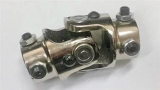 3/4" DD X 3/4" DD Chrome Universal Steering U Joint 3/4 Street Rod RETURN