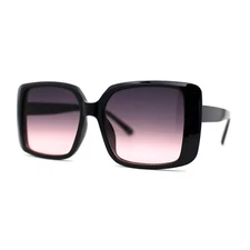 Womens Large Classic Rectangle Butterfly Fashion Sunglasses
