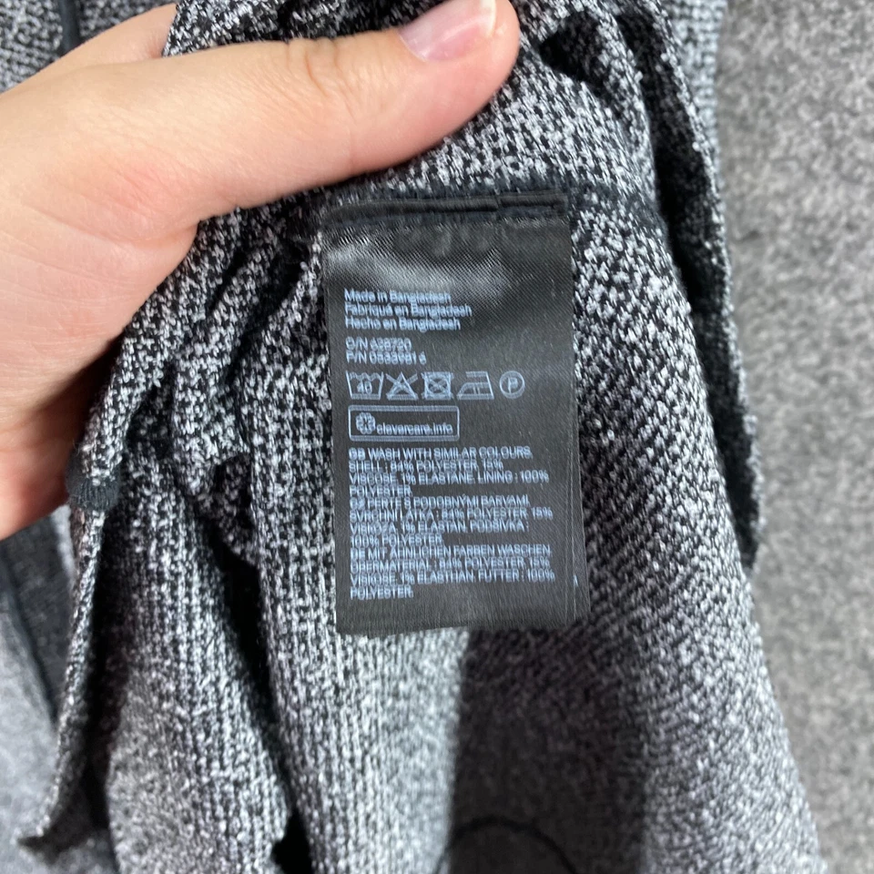 Vestido H&M Mujer 4 Gris Vaina Midi Cremallera Forrado Sin Mangas Cuello Redondo Informal Foto 4 de 4