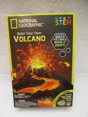 National Geographic Build Your Own Volcano Science Kit 2021 NEW IN BOX ...