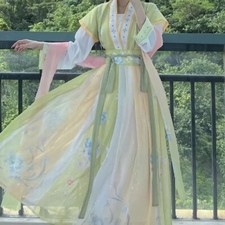 Chinese Traditional Hanfu Costume Girls Ancient Dress Oriental Dress Dance Wear