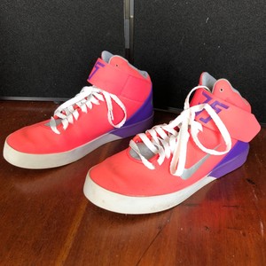 pink and purple shoes