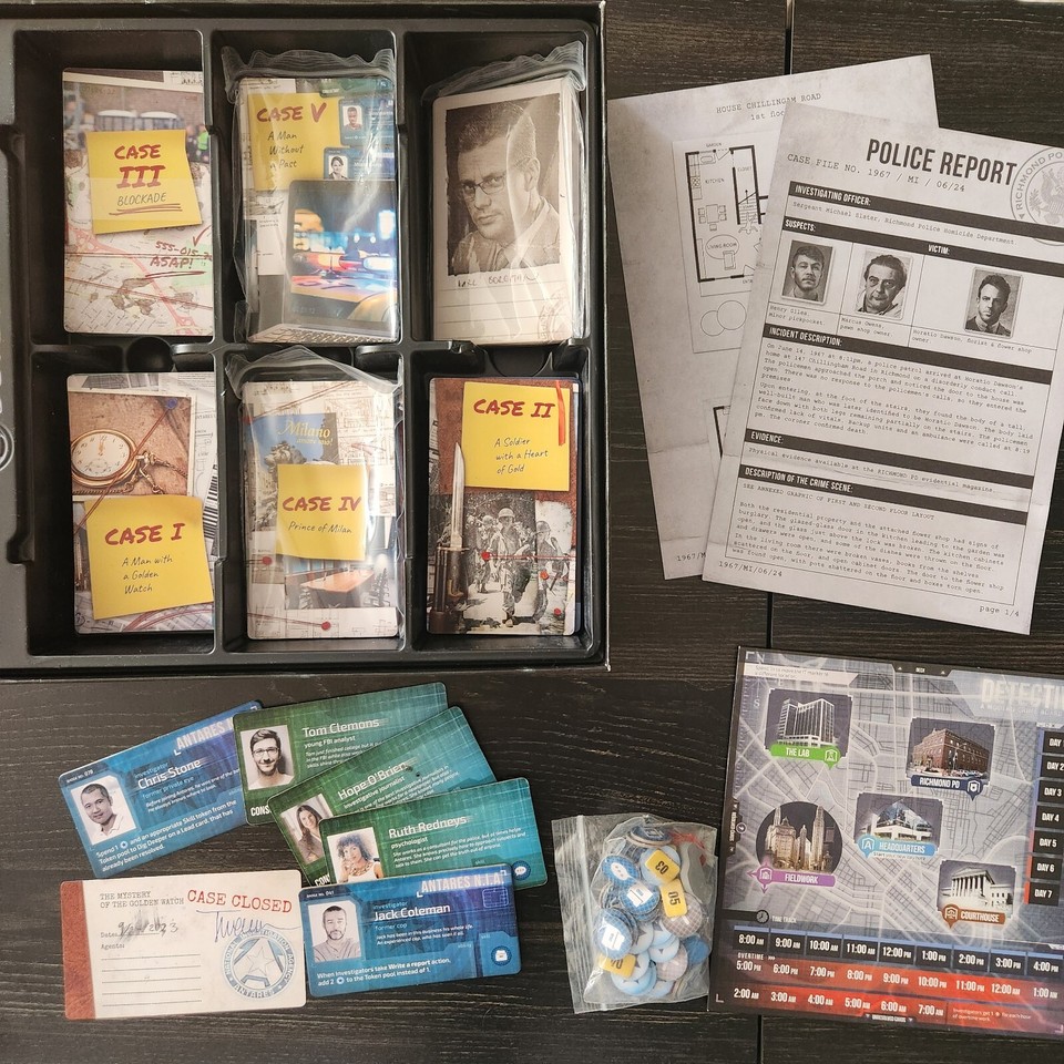 Detective A Modern Crime Board Game Game Of The Year Portal Games eBay