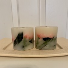 Vintage PartyLite Candle Set Tray with Candles 3-Piece Set New