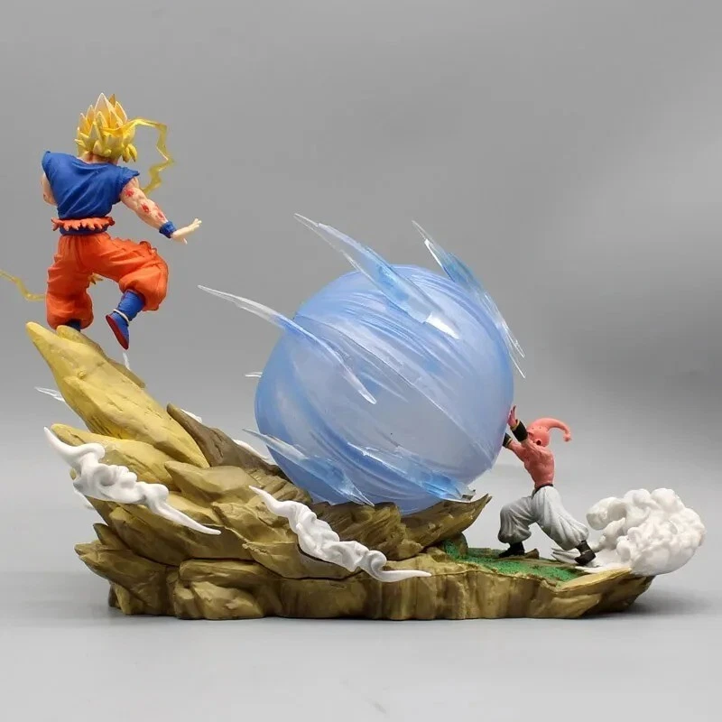 21cm Dragon Ball Z Son Goku vs Buu Action Figure PVC Battle Statue Collectible - Image 4 of 4