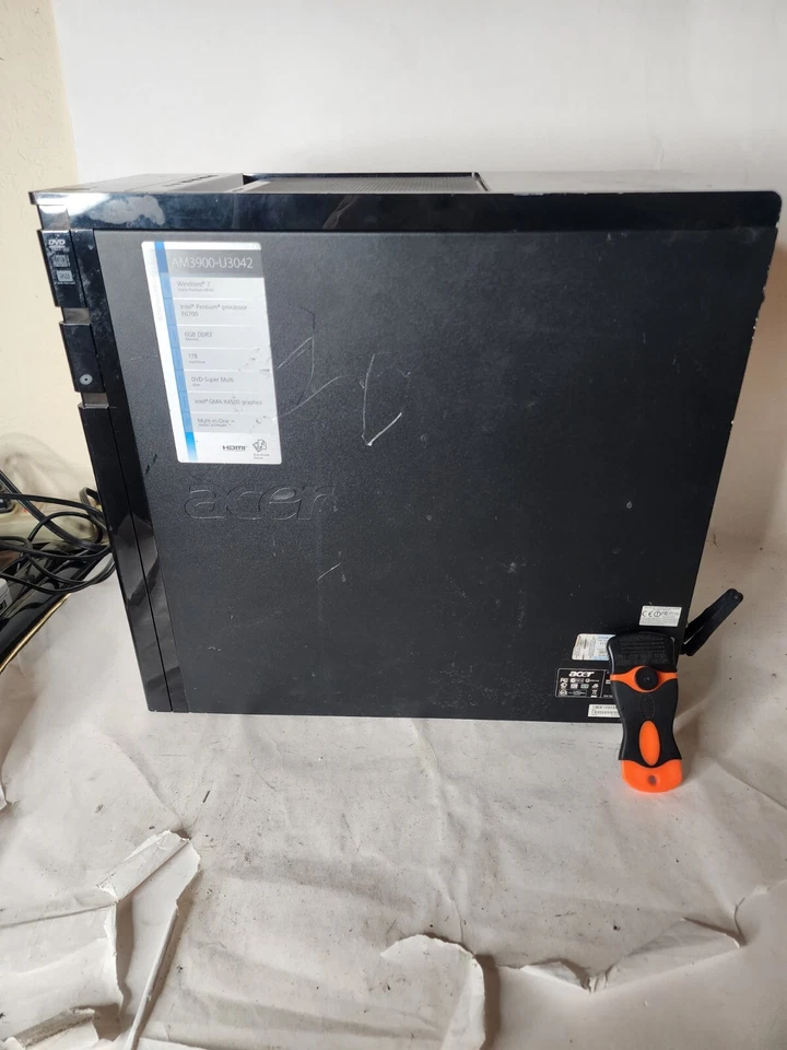 acer aspire am3900-u3042 Pentium E6700@3.20ghz 6gb Ram 1tb Hdd Win7 Home - Image 3 of 4