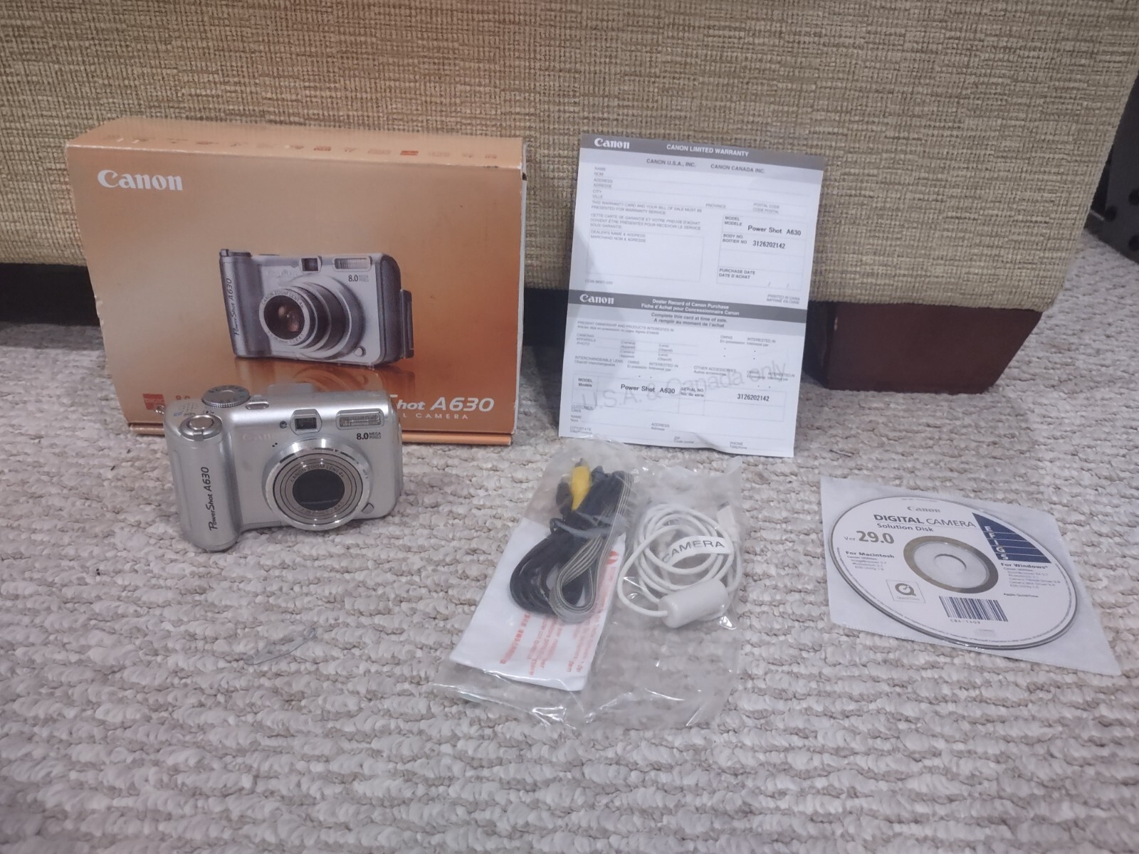 Canon PowerShot A630 8.0MP Digital Camera Silver 13803072419 eBay