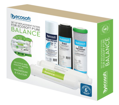 ECOSOFT P'URE Balance  6 months  SET OF REPLACEMENT FILTERS