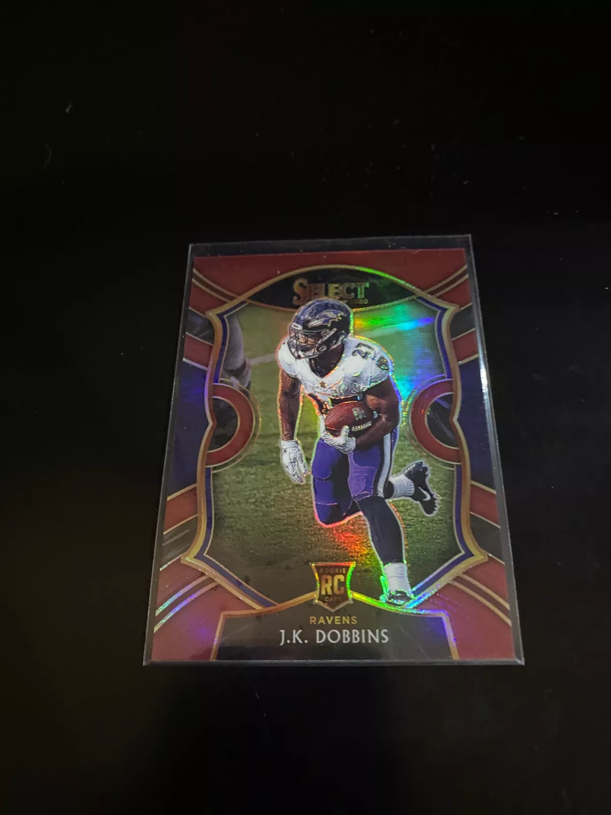 J.K. Dobbins 2020 Select Concourse Maroon Prizm /149 RC Ravens 52