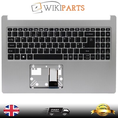 Acer Aspire 5 A515-55-50N2 Handauflage Abdeckung Tastatur UK silber ohne Touchpad