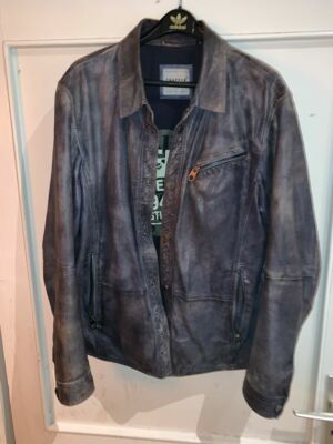 Trapper Jacke, Leatherwear, Lederjacke, Leder, L, XL, Slim Fit, vintage look