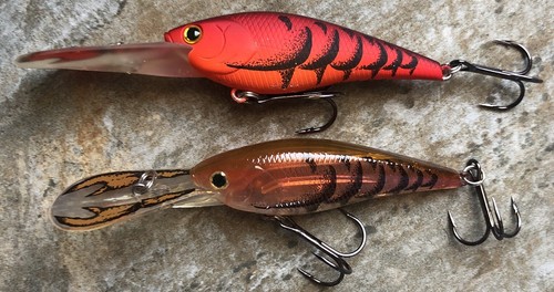 2 Lucky Craft Slim Shad D-9 Crawdad Rattling Crankbait Fishing Lure T4 - Picture 4 of 5