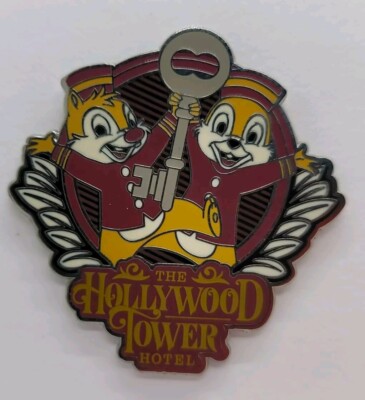 Disney Pin 2022 WDW The Hollywood Tower Hotel Chip & Dale #151608 New Free Ship