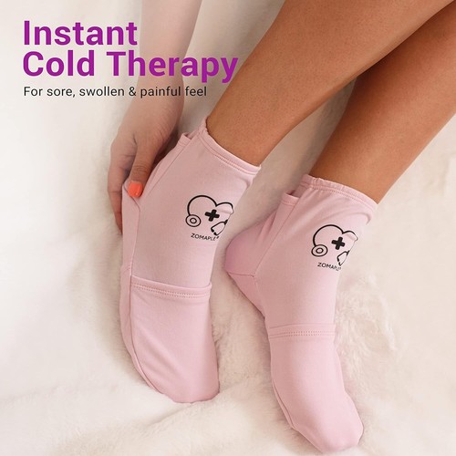 Cold Therapy Socks for Women and Men - Ice Pack Cooling Socks for Plantar Fascii - Picture 3 of 8
