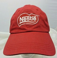 Nestle Baseball Cap Hat adjustable v red 