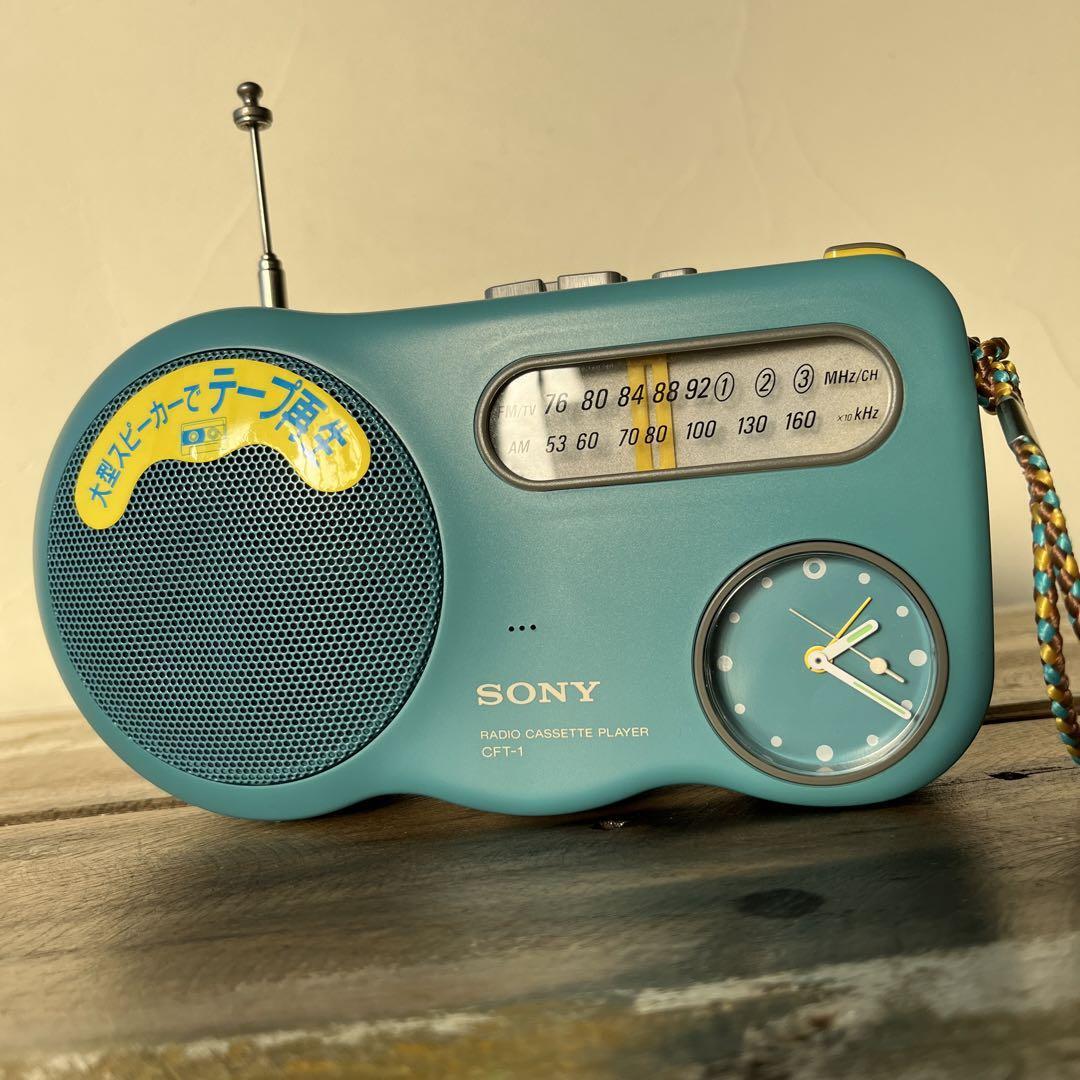 SONY CFT- 1 説明書　袋付 1994 レトロ　ラジオカセットプレーヤー Sony Cft-1 Manual With Bag 1994 Retro Radio Cassette Player