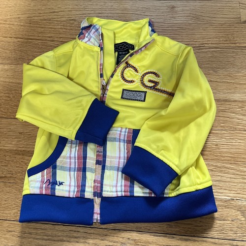Coogi infant size 18 months  multicolored full zip Track Jacket EMBROIDERED