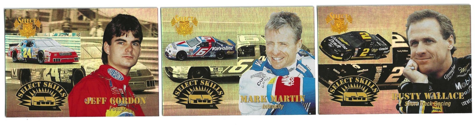 1995 Select SKILLS #SS1 Rusty Wallace BV$12!!!--ONE CARD ONLY!