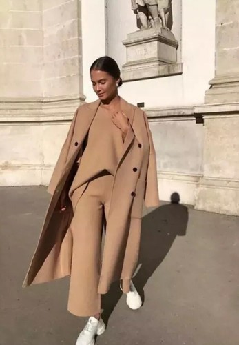 $199 ZARA Double breasted woo blend 