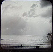Glas Magische Laterne Dia WOLKEN ZERSTREUEND UM 1890 FOTO NATUR STUDIE