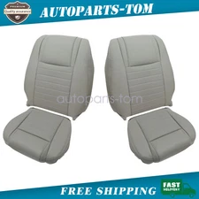 For 2005 to 2009 Ford Mustang GT Driver / Passenger Bottom / Top Seat Cover Gray