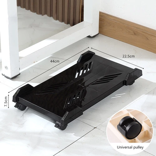 Computer Tower Stand Mobile CPU Stand Gaming PC Case With 4Caster Wheels Mos  YK