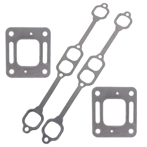 Exhaust Gasket Manifold For Mercruiser 5.0 5.7 350 Mag Riser Block v8 Elbow USA - Bild 2 von 8