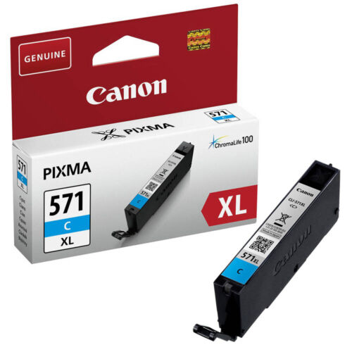 Original Tintenpatrone Canon CLI-571 XL Cyan für Pixma TS 5050 5051 5052 5055 - Bild 1 von 3