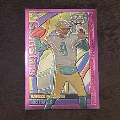 2000 Topps Chrome Own the Game #OTG4 Brett Favre Insert Stat Stars NM