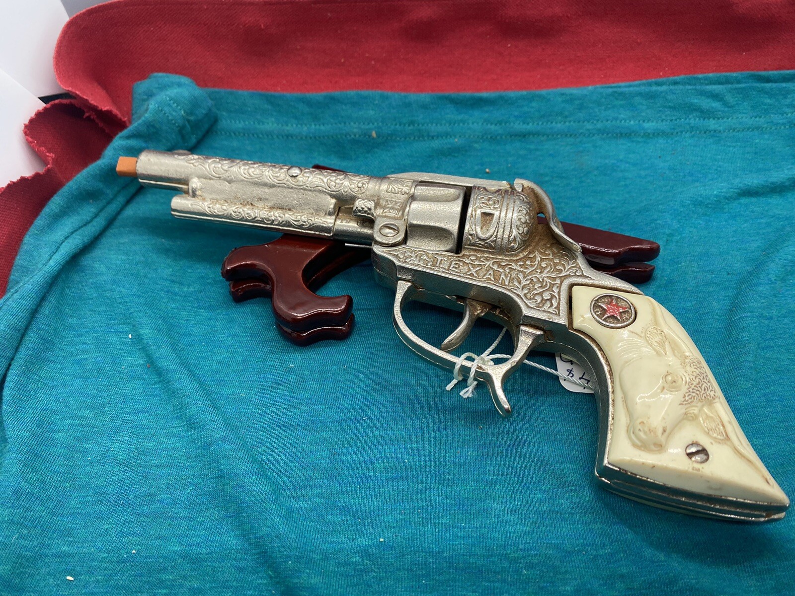 VTG Rare Hubley Texan Cast Iron Toy W/ Pearl Star Handles 1940 2450 eBay