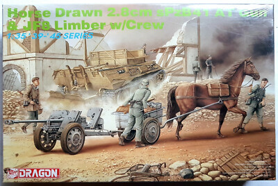Dragon 6079 Horse Drawn sPzB41 AT Gun & JF8 Limber w/Crew 1:35 Neu & versiegelt