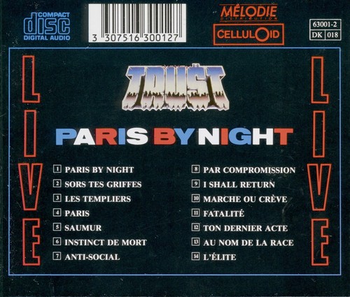 TRUST "LIVE" - PARIS BY NIGHT - BERCY 1988 - Imagen 2 de 2