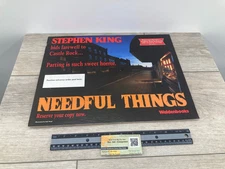 Vintage Stephen King Needful Things Horror Novel Book Advertising Promotion Item