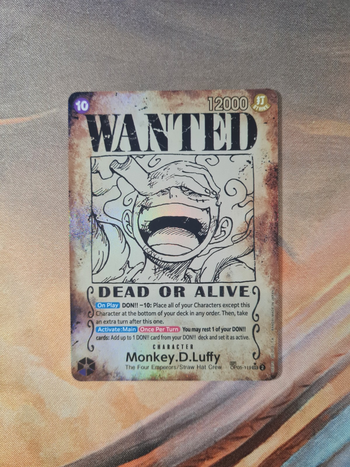 Monkey.D.Luffy - Póster buscado SP - OP05-119 - INGLÉS