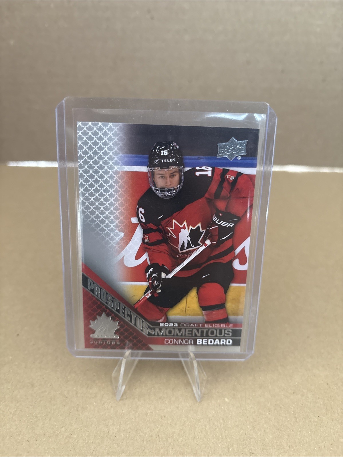 Connor Bedard Prospectus Momentous #PM-12 2022 UD Team Canada Juniors  [H018]
