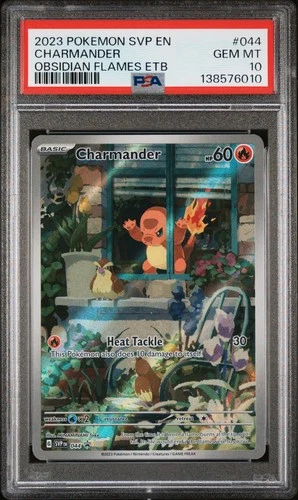 2023 POKEMON SVP EN-SV BLACK STAR PROMO #044 CHARMANDER PSA 10