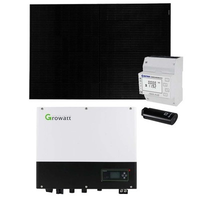 Growatt 6kWp Glas 0% MwSt §12 III UstG Glas PV-Anlage SPH4000TL3-BH-UP Inverter