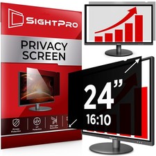 24 Inch 16:10 Computer Privacy Screen Filter for Monitor - Privacy Shield and...