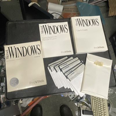 Microsoft Windows 3.1 Operating System 5.25'' Floppy Diskettes Big Box ProVitek
